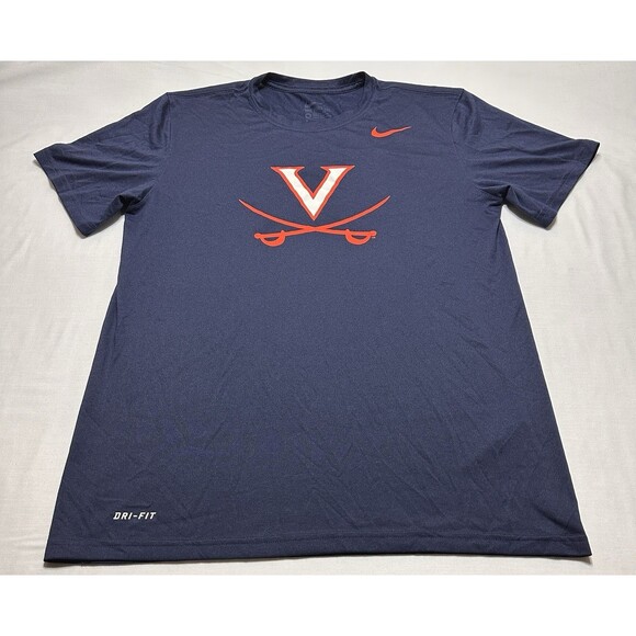 Virginia Cavaliers Nike Tee Short Sleeve Shirt Men's Medium Athletic Cut *READ - Picture 1 of 11